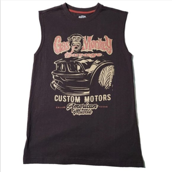 Gas Monkey Garage Shirt Men's Small Sleeveless American Muscle Dallas Te… - Picture 1 of 10